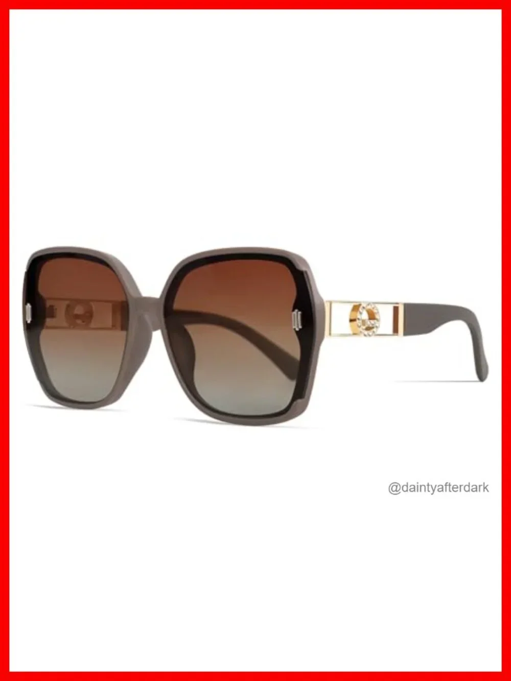 Retro Oversized 70s Square Sunglasses UV400 Protection